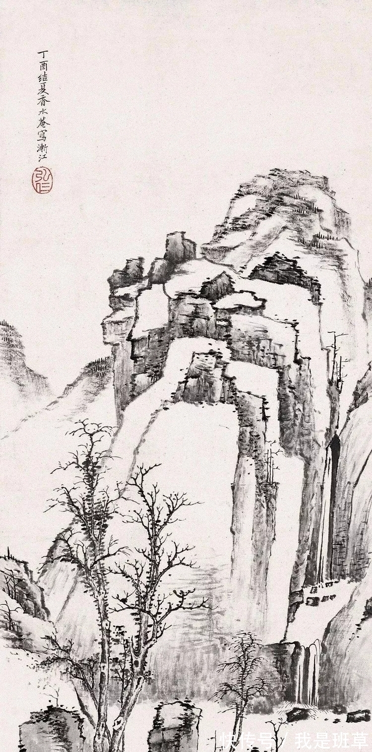 山水画|经典｜弘仁山水画