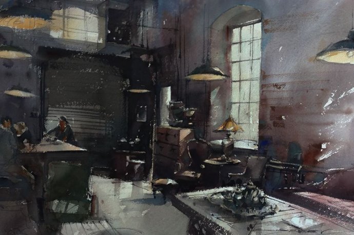 弗拉迪斯拉夫!印象水彩/美国当代艺术家弗拉迪斯拉夫水彩作品