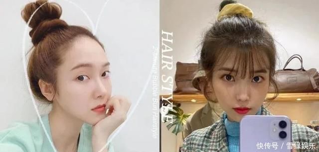 春夏必备丸子头绑法,不扯头皮、发量少也绑出蓬松包包头