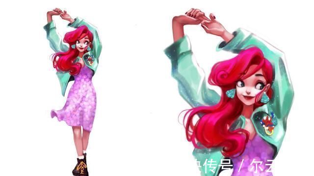 宝嘉康蒂|“油画风格”的迪士尼公主,身穿便装很摩登,又酷又拽比王子还帅