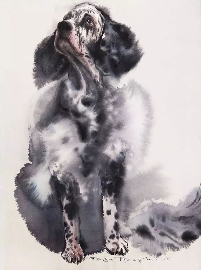 艺术家&俄罗斯艺术家画的大公鸡、猫咪、狗，神态逼真颇具中国国画意味