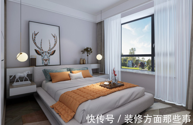 三居室|127平现代风三居室,大面积留白来让空间变得简洁、明亮