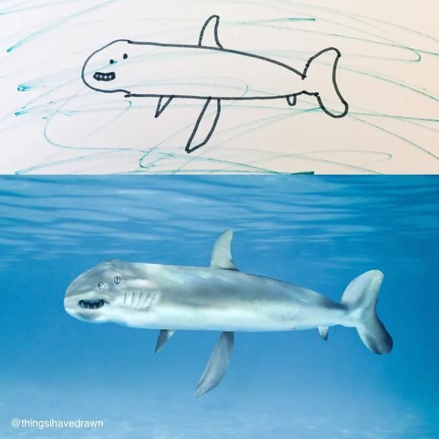 老爸Tom|设计师老爸将孩子的画P图再现,鼓励孩子继续发挥创造力