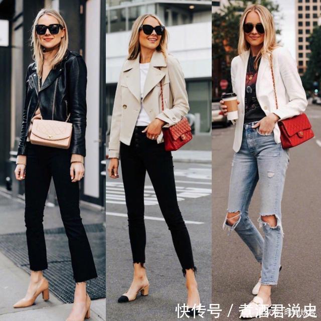 做一个行走的衣架，精致干练的欧美风通勤穿搭，大爱这简约的风格