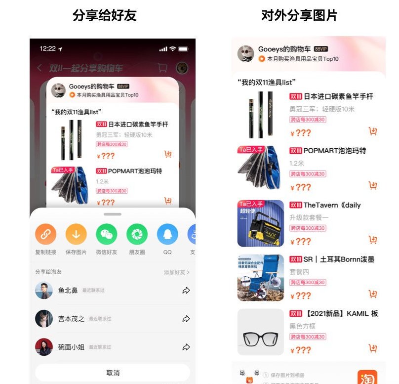 互通|罕见！淘宝购物车有望直接分享到朋友圈：方便好友互相“抄作业”