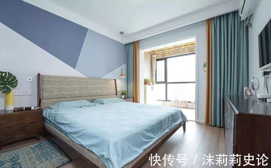 中性色|原来墙面现在流行几何拼色装,层次感明显,也增添了趣味性!