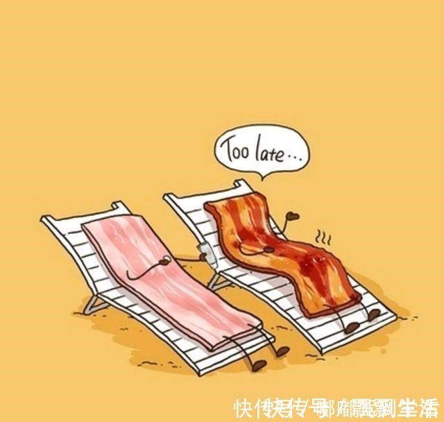 红烧肉|如此有趣可爱的美食插画,真的不得不佩服插画师的脑洞