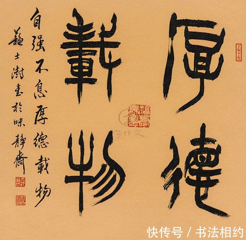 篆书#中书协名誉主席苏士澍草书篆味有余,“草”味不足,网友:江湖体