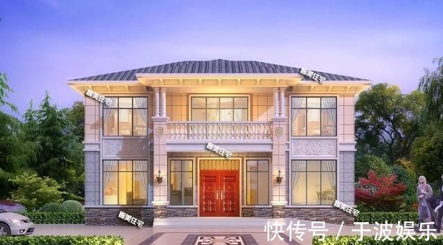 罗马柱|23万建一栋农村两层别墅,5个卧室都朝南,采光好生活质量高