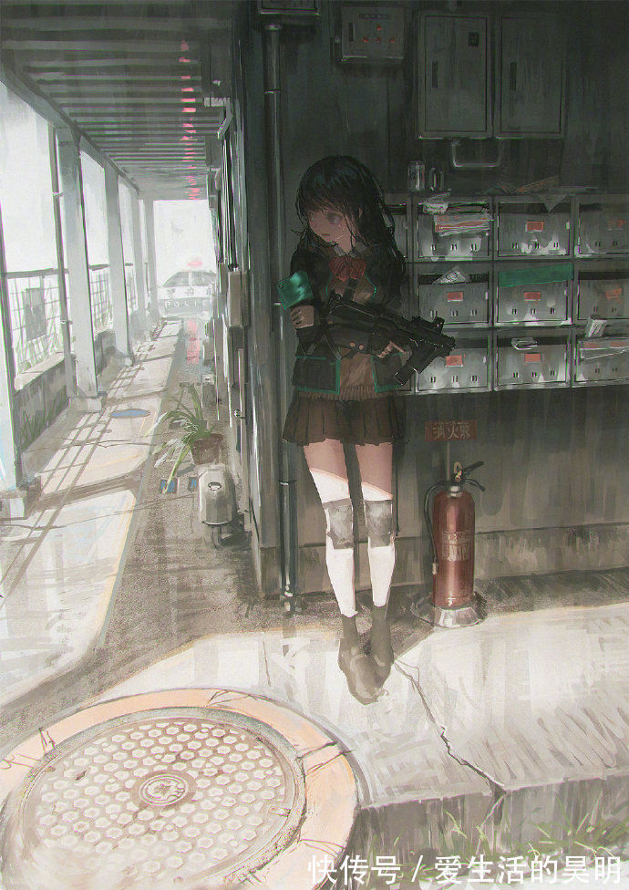 插画|故事感爆棚的动漫人物插画,画面很通透,氛围极佳