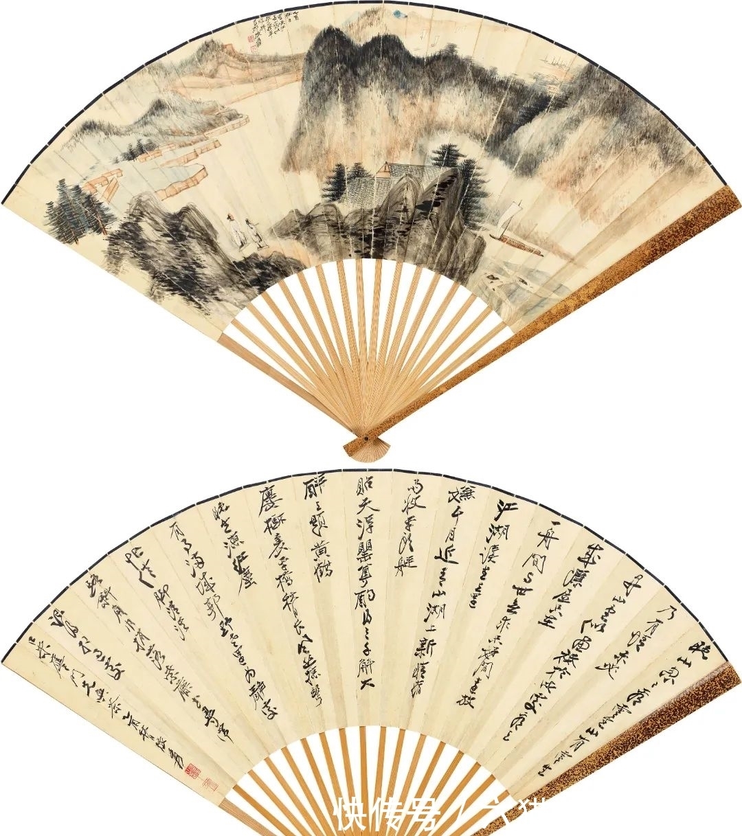 何应钦&开拍2021秋拍丨天开一堑锁咽喉:张大千“峡江”壮年之作