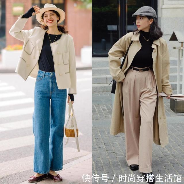 阔腿裤|秋天穿阔腿裤,搭什么鞋子才好看又时髦?