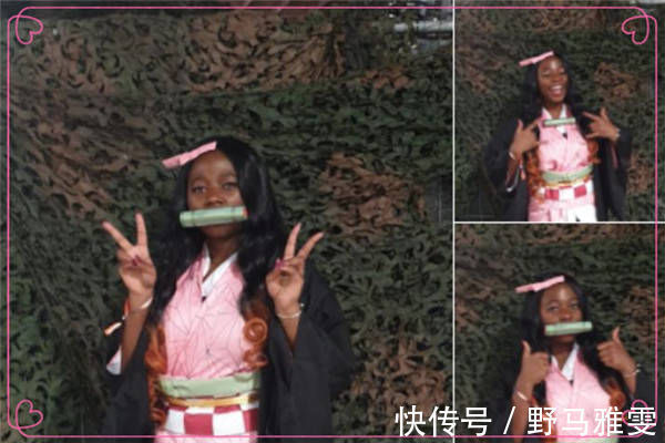 鬼灭之刃|不同国家的祢豆子仿妆,岛国神还原,看到中国的我恋爱了