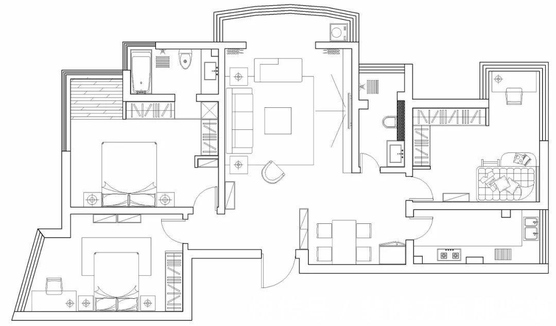 隔断门|115㎡现代北欧风格新房装修,阳台客厅打通太舒服!