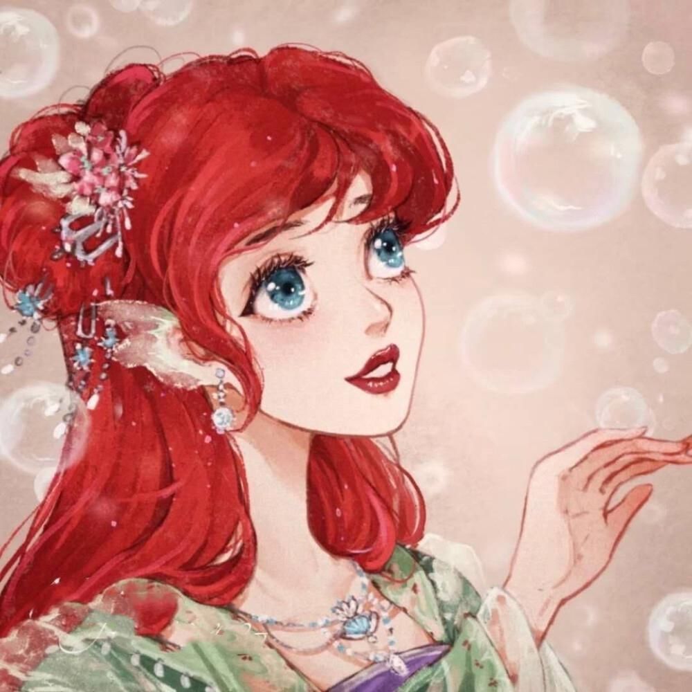 爱丽儿公主|以中国风的方式打开迪士尼,仙蒂公主像大家闺秀,艾莎依然女王范