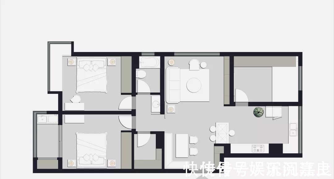 时尚|130㎡现代简约,书房天花是幅画,活力舒适好童趣