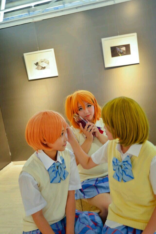 园田|七夕的虐狗 星空凛，小泉花阳，园田海未cosplay