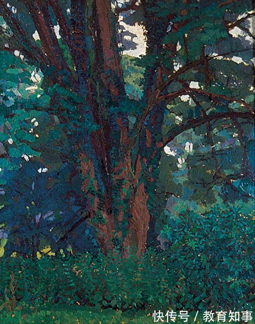 色块|后印象派的油画,造型扎实,色彩大胆的英伦式风景画