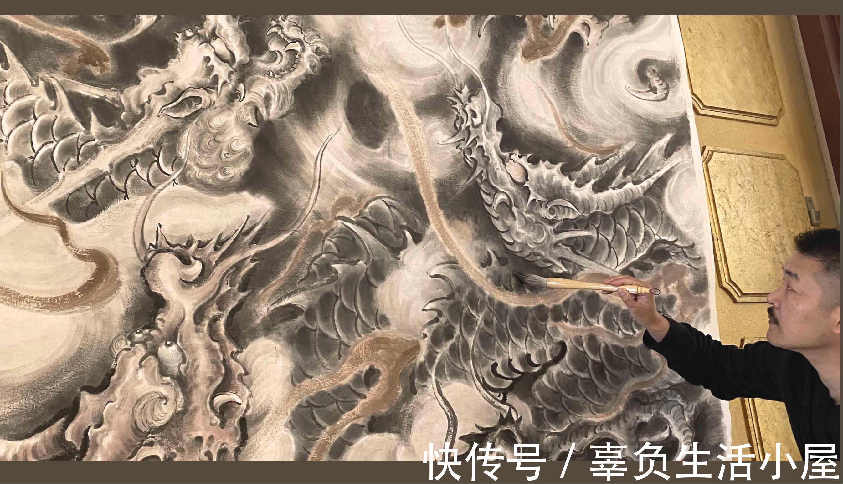 图片@当代中国画名家画龙图片——庚子龍稿