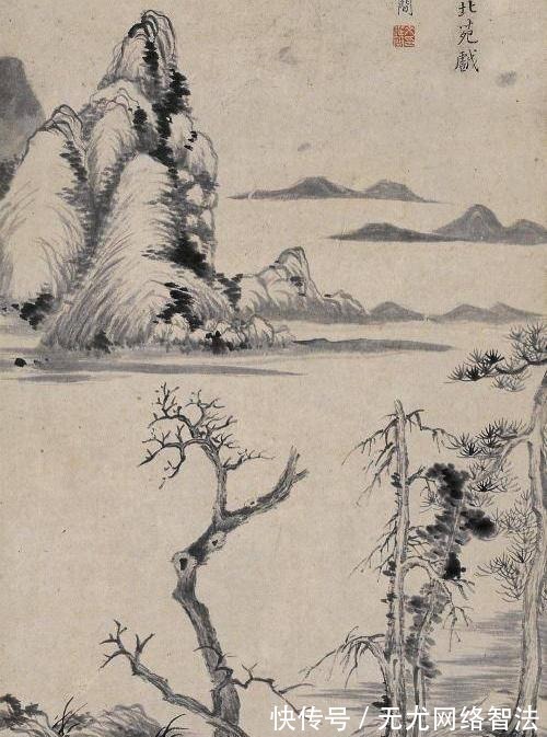 潇湘图@他被称为南派山水画鼻祖,一幅《溪岸图》虽价值连城,却不在中国