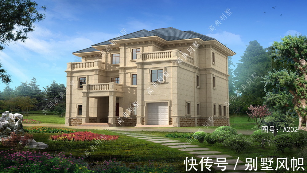 简欧|实力派的简欧别墅设计,建在村里,绝对是村里最拉风的那栋。