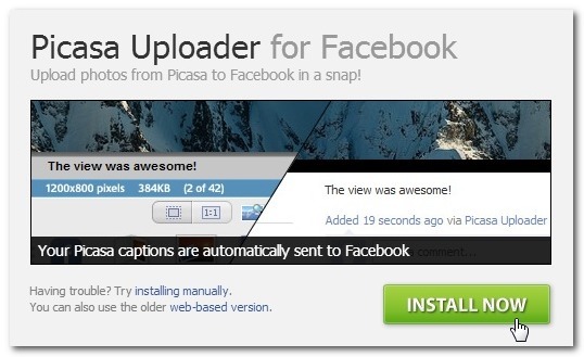 (facebook怎样上传信息)如何将发送到facebook的功能添加到Picasa