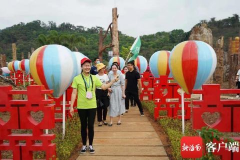 春节假期海垦多个景区人气旺 海南莲花山文化景区游客接待量达6.5万人次