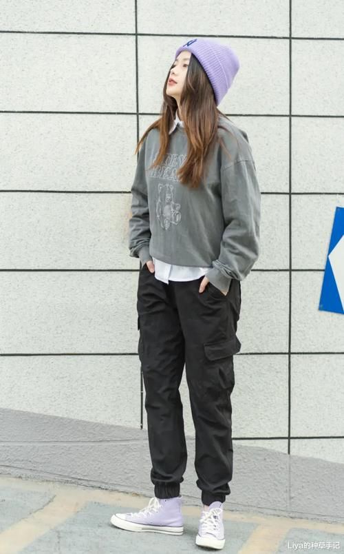 卫衣 + 小黑裤，卫衣 + 九分裤，太洋气！