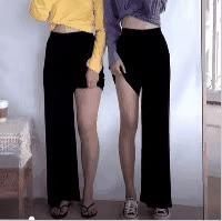 “阔腿裤”输惨了会藏肉的“云朵裤”也太显瘦了吧