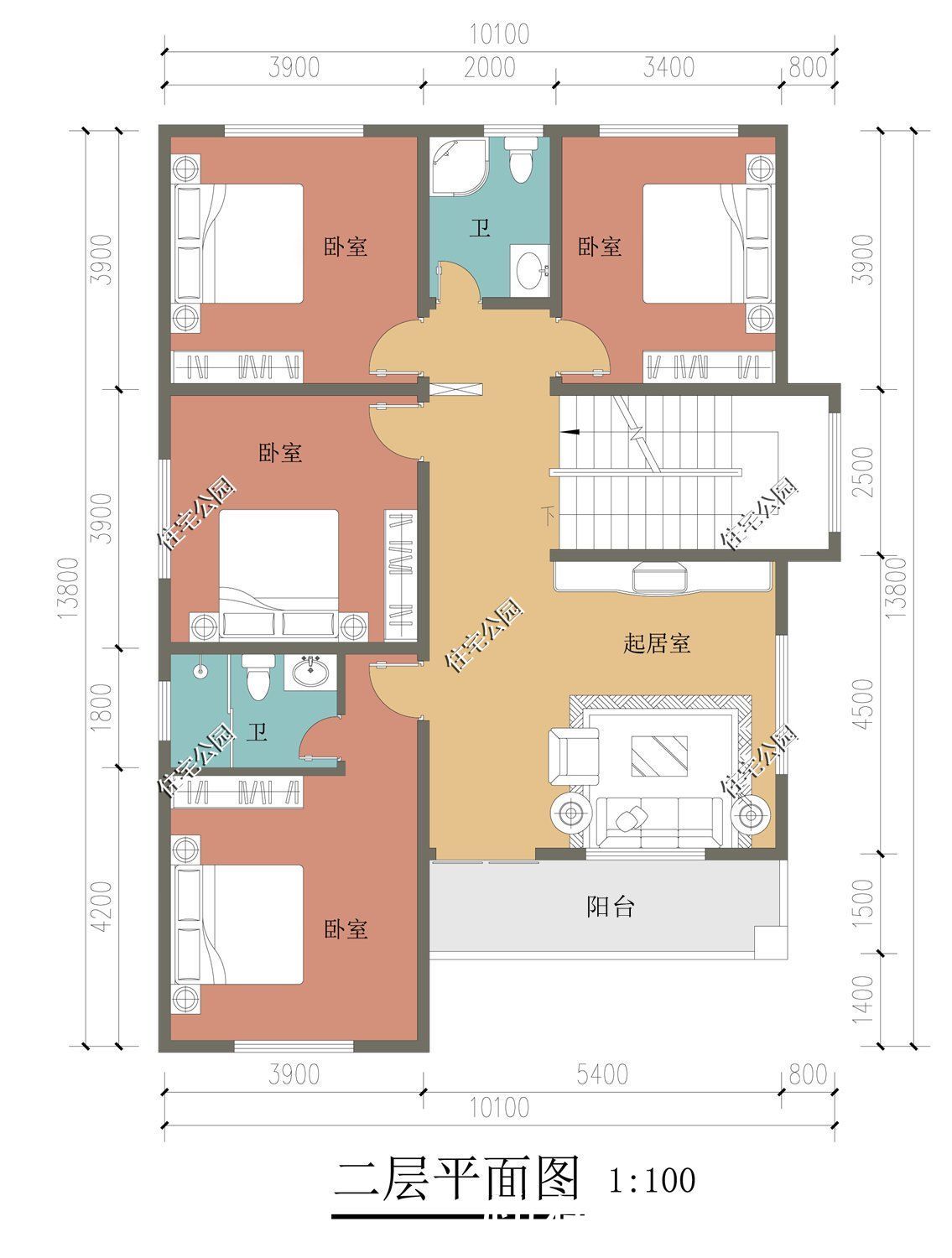 卫生间|农村建房，面子一定要过得去，10×13米三层别墅，建出来人人都爱