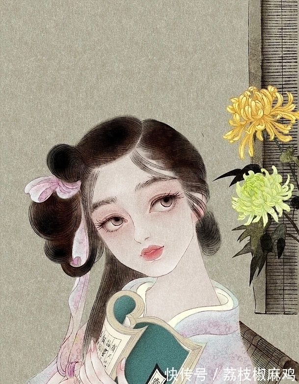 绘画#清华大学才女尧立,她笔下的插画,美到让人窒息