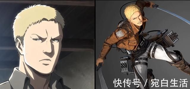 阿尔敏|进击巨人动漫游戏画风对比:铠之巨人帅炸,阿尼深刻诠释冰山美人