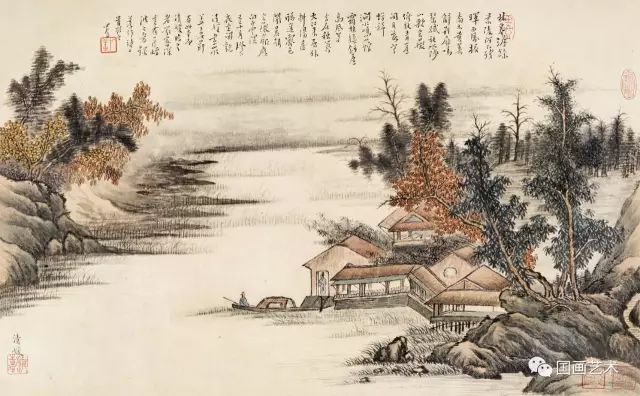 张大千&溥儒画舟，千姿百态