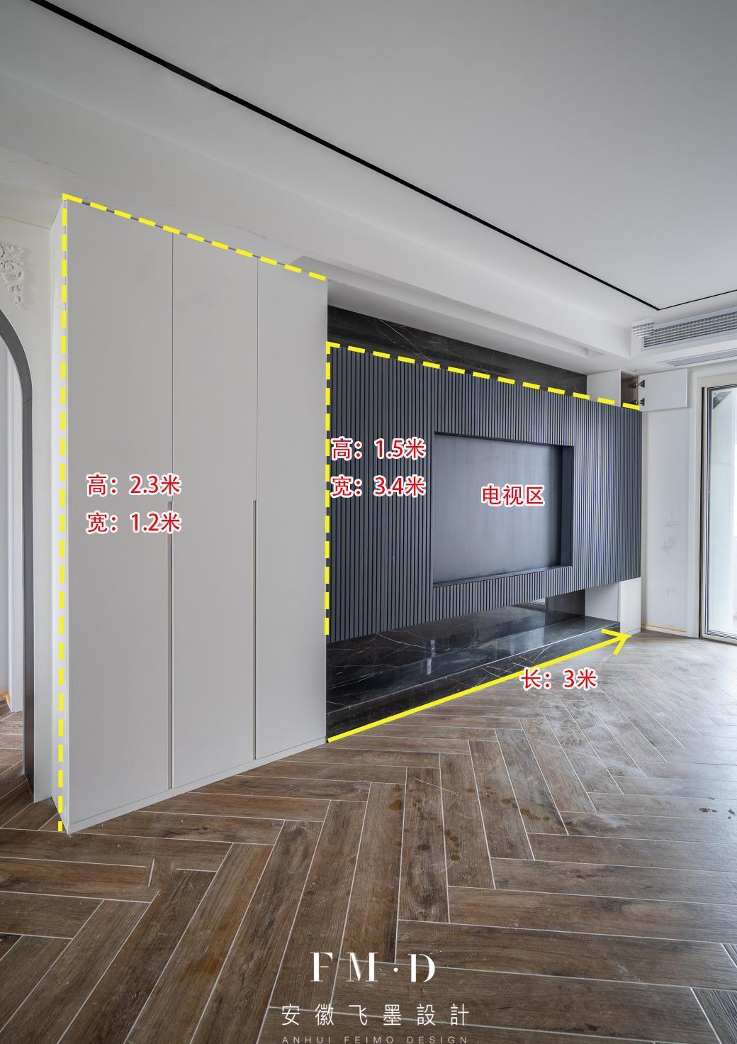 住宅|120㎡毛坯房硬装完工，是改善型住宅标杆，三代同堂一起居住刚好