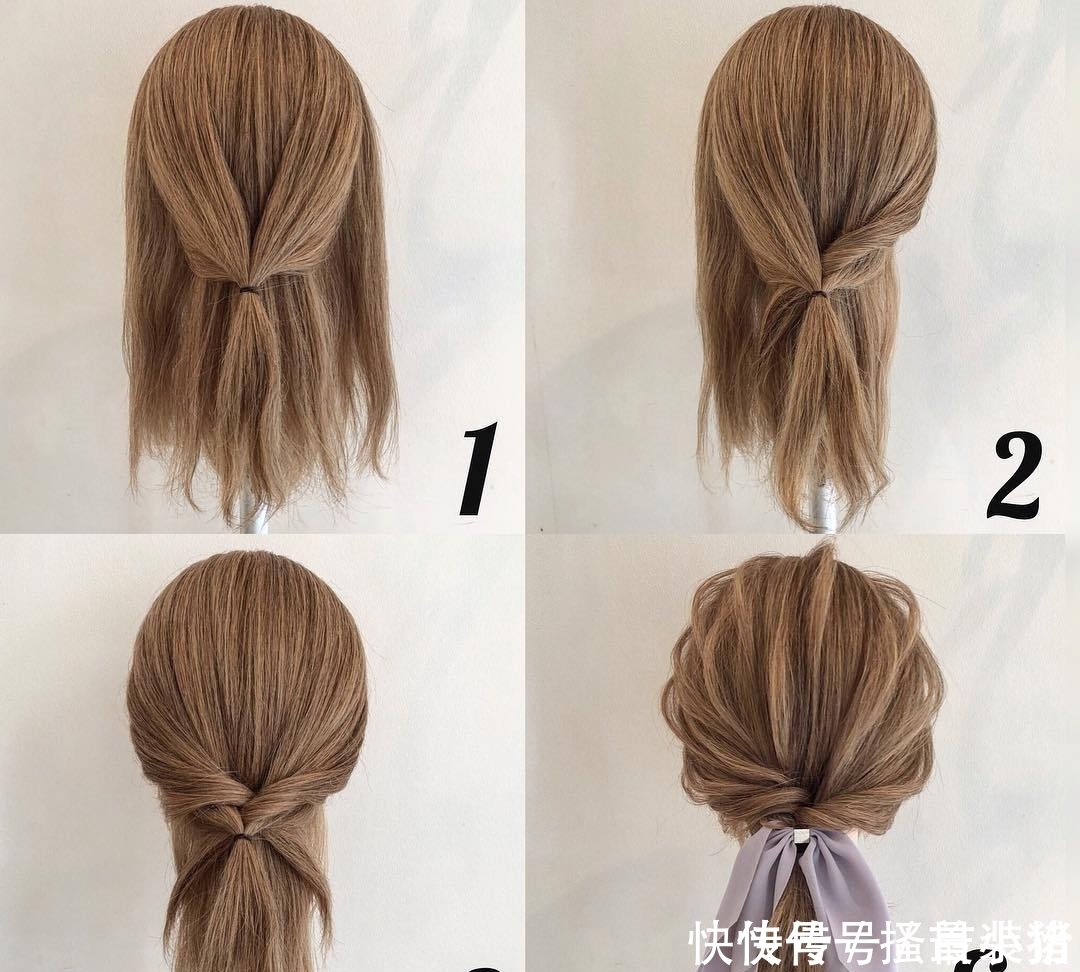 发饰|只要4步!除夕至初七8款DIY发型,不花一分钱也能美美过年!