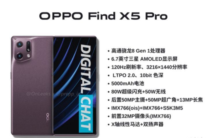 dx5|背刺一加10Pro不存在！OPPO Find X5pro真机曝光：背面有哈苏标志