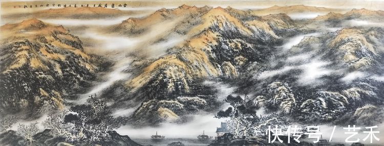 河北工艺美术职业学院#艺术来源于生活而高于生活 ,著名焦墨云雾山水画家林晓丽