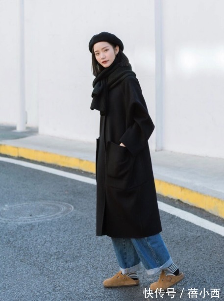 平底鞋 有品味的女人都在穿“烟筒裤”,配羽绒服、大衣超显瘦,都想照搬