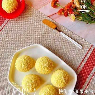 #一周减脂不重样#蒸锅免烤箱??松软椰椰麦芬｜减脂低碳蛋糕