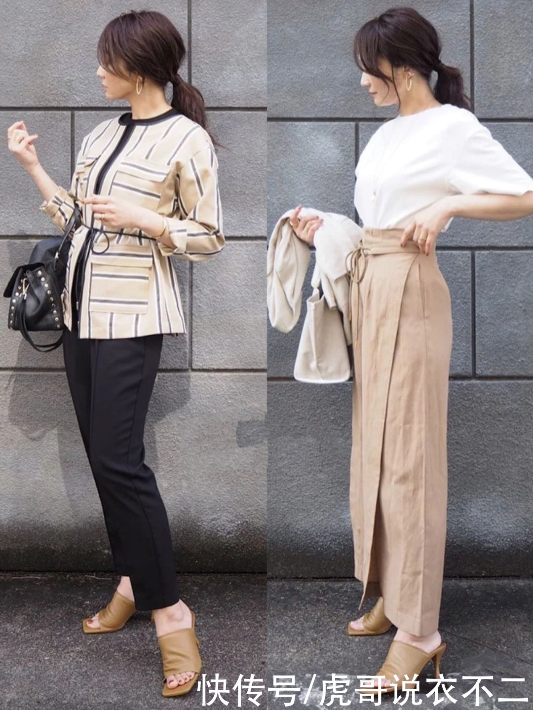 40岁女人穿衣要做减法，日本素人博主私服示范，每套都简约优雅