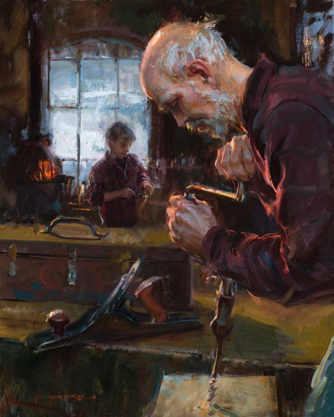 肖像!充满色彩、自由、深度的笔触的人物肖像油画作品