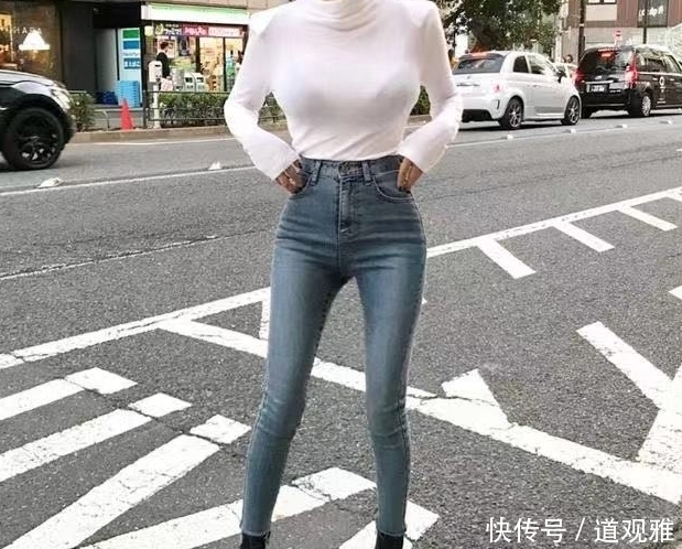  轻松|身材窈窕的牛仔裤美女，轻松秀出好身材，更显非凡品位！