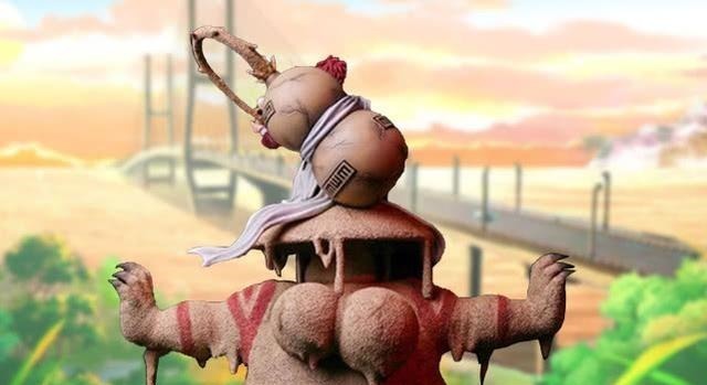 斗笠|我爱罗与守鹤之盾手办,守鹤质感细腻,胖乎乎的肚子太萌了