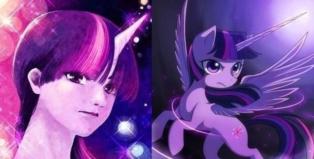 小马|当《小马宝莉》变“拟人欧美”画风,柔柔变宅男女神,黛西变男生