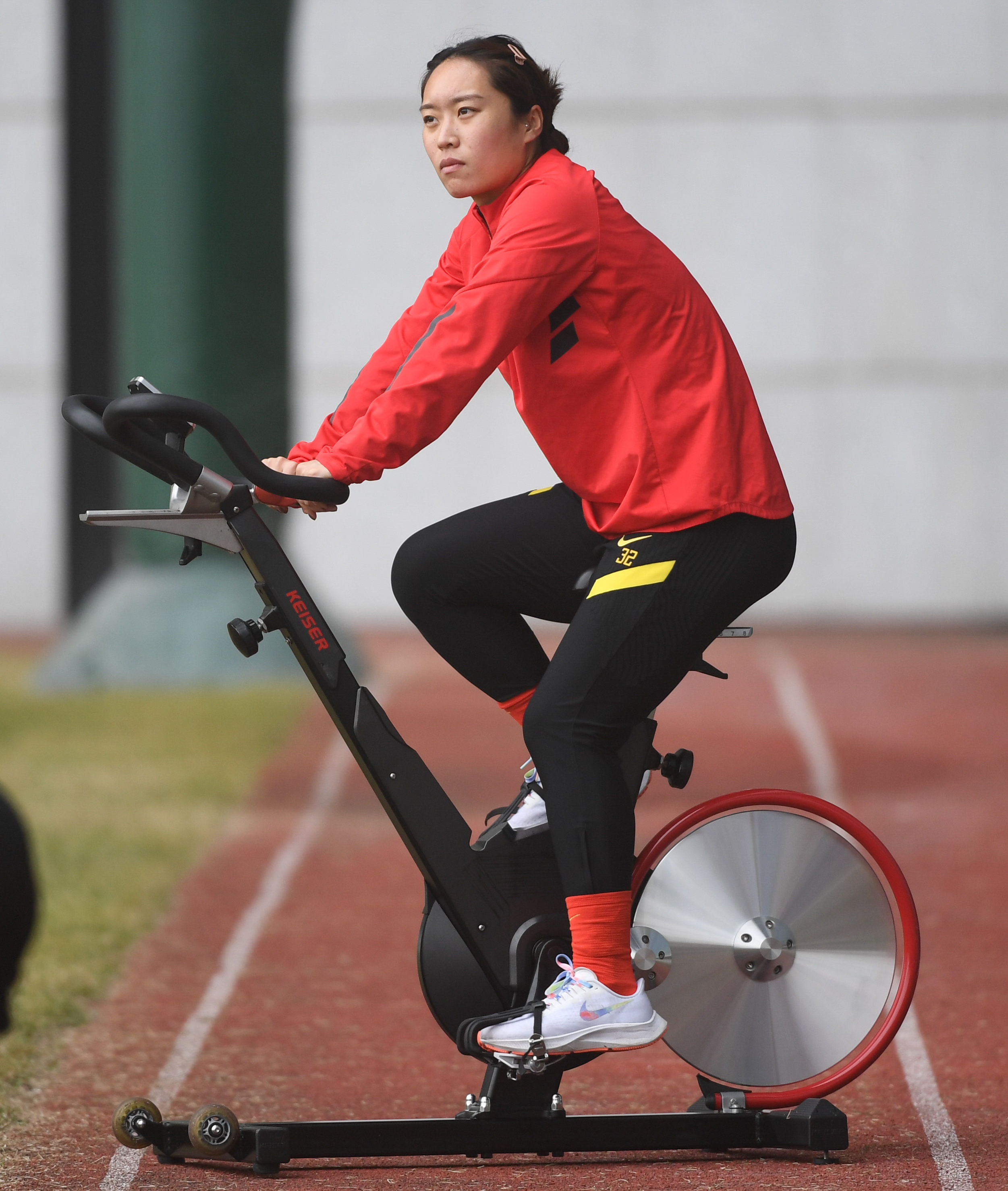 足球——中国女足广州集训备战