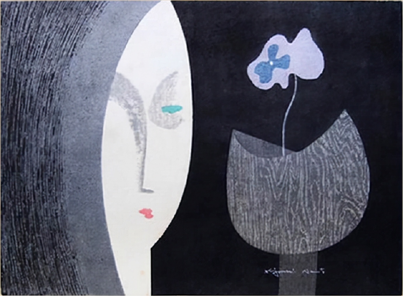 近代@日本近代版画大师斋藤清人物系列版画作品