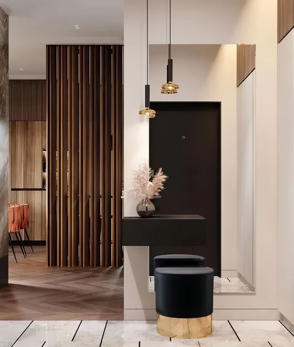 家装|80款入户鞋柜设计方案,人家这样装,太亮眼了