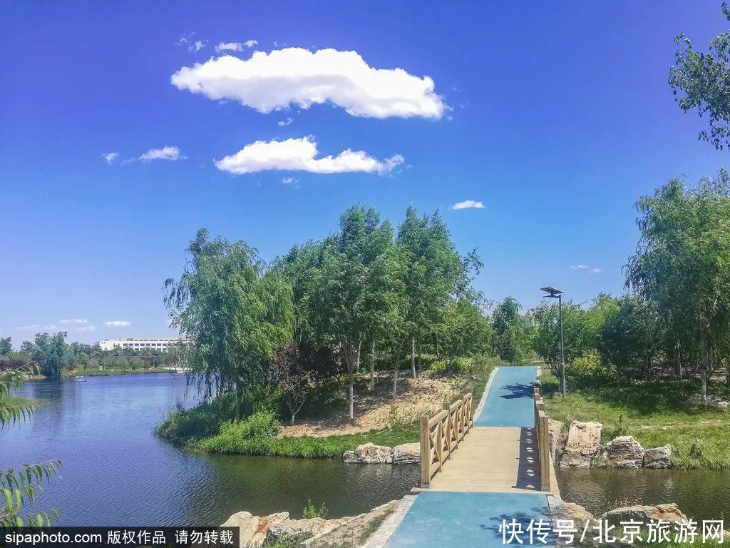水天|北京又一个油画里走出来的湿地公园，无须预约，免费停车，还能走到湖中赏水天一线