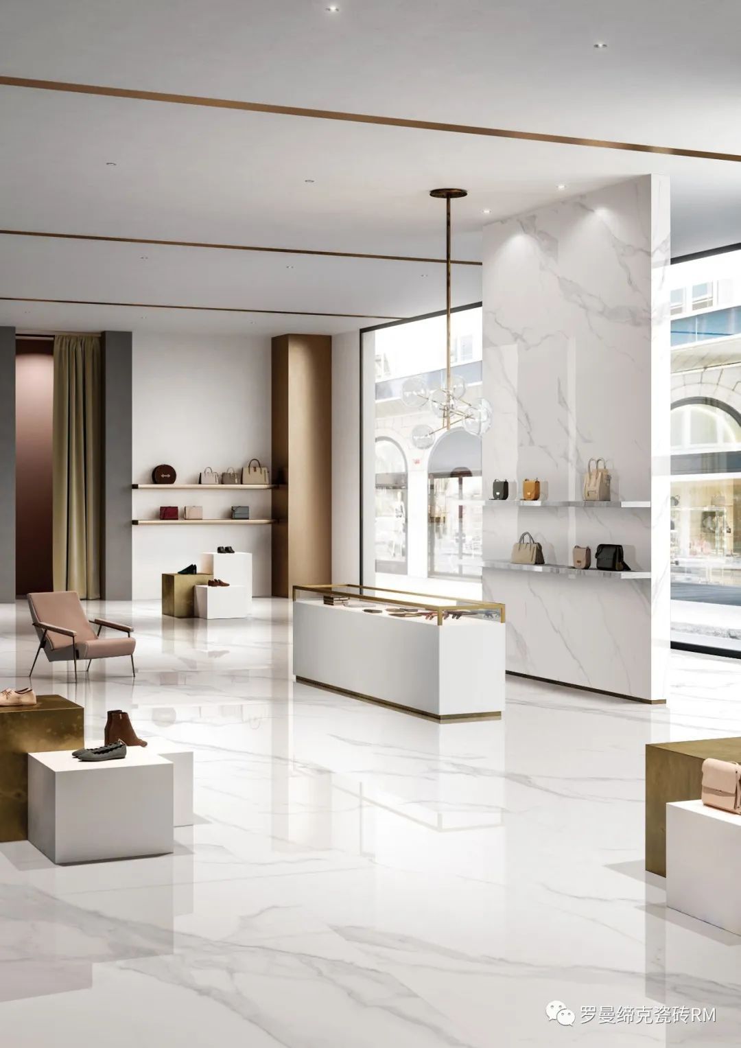 纹理|国际瓷砖十大品牌罗曼缔克瓷砖750x1500mm白，月光的白，仙气十足